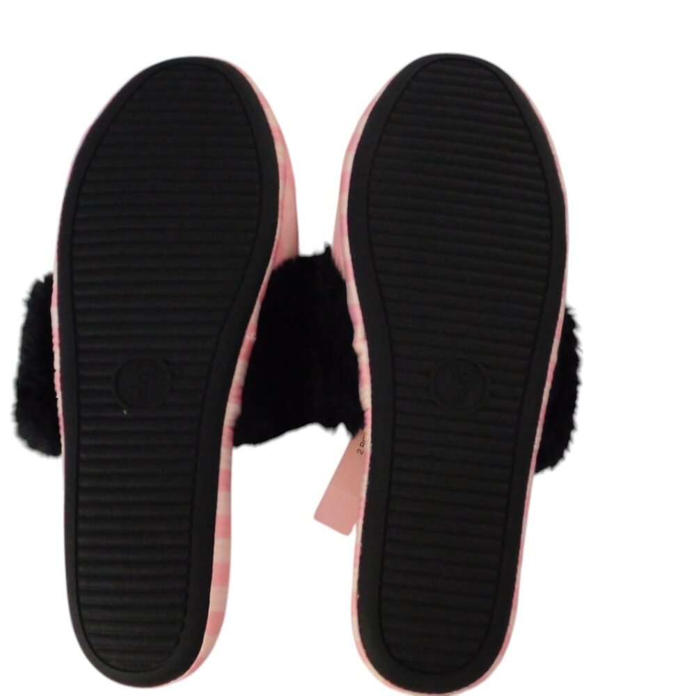 NEW Victorias Secret Satin Scuff‎ Slippers Striped 11163735 Size M 7 - 8 - Picture 7 of 7